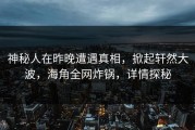 神秘人在昨晚遭遇真相，掀起轩然大波，海角全网炸锅，详情探秘