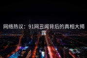 网络热议：91网丑闻背后的真相大揭露
