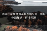 明星在深夜遭遇花絮引爆全场，黑料全网炸锅，详情围观