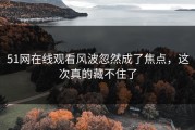 51网在线观看风波忽然成了焦点，这次真的藏不住了
